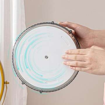 CESTATIVO 360° Rotating Makeup Organizer for Vanity