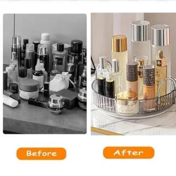 CESTATIVO 360° Rotating Makeup Organizer for Vanity