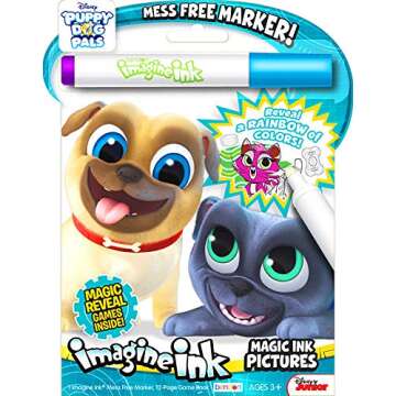 Imagine Ink Coloring Book Set for Toddlers Kids - 3 Magic Ink Books Featuring Paw Patrol, Puppy Dog Pals and Toy Story