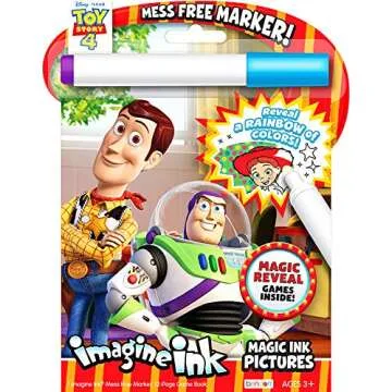 Imagine Ink Coloring Book Set for Toddlers Kids - 3 Magic Ink Books Featuring Paw Patrol, Puppy Dog Pals and Toy Story
