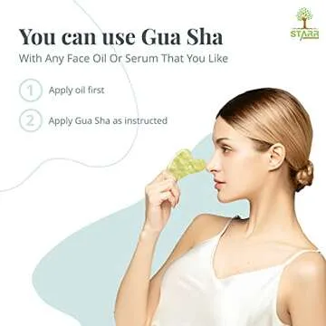STARR-GIA Xiuyan Jade Gua Sha Tool for Skin Renewal