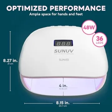 SUNUV SUN4S 48W LED UV Nail Lamp for Perfect Nails