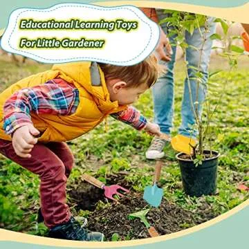 Durable 4 Piece Kids Garden Tool Set for Outdoor & Beach Fun