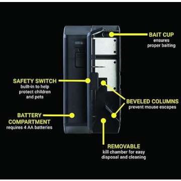 Victor M250SSR-2 Indoor Electronic Humane Mouse Trap - No Touch, No See Electric Mouse Trap - 2 Traps