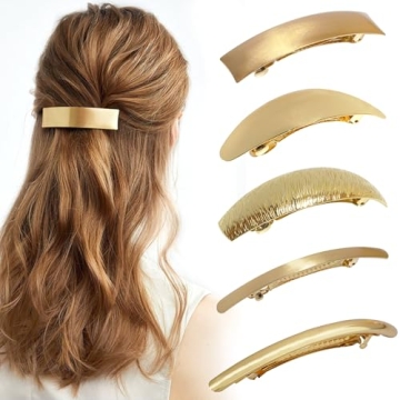 DeD 5-Piece Women’s Metal Hair Clips for Strong Hold