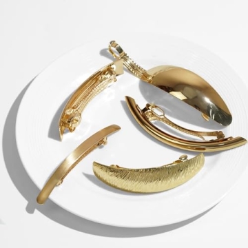 DeD 5-Piece Women’s Metal Hair Clips for Strong Hold