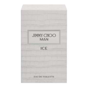 JIMMY CHOO Man Ice Eau de Toilette - Long Lasting Fragrance with notes of Mandarin, Patchouli & Moss - Musky & Woody - 3.3 fl. oz.