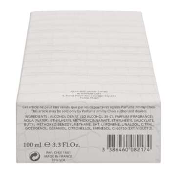 JIMMY CHOO Man Ice Eau de Toilette - Long Lasting Fragrance with notes of Mandarin, Patchouli & Moss - Musky & Woody - 3.3 fl. oz.