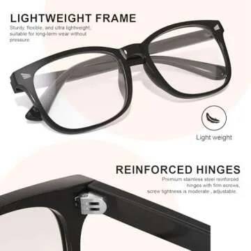 Hunsquer Blue Light Glasses - Stylish Eye Protection