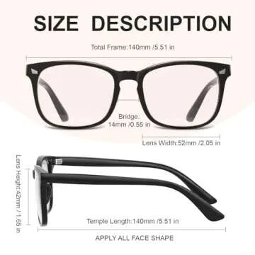Hunsquer Blue Light Glasses - Stylish Eye Protection