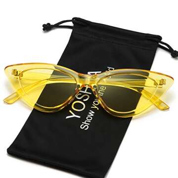 YOSHYA Retro Cat Eye Sunglasses - UV Protection & Style