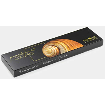 Finetec K-F0601S Paint Bowls Set of 6 Pearlescent Colors