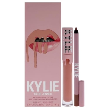 Kylie Cosmetics Matte Lip Kit - Long-Lasting Bare Matte Lipstick & Liner