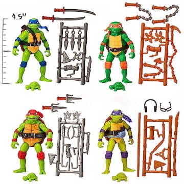 TMNT Mutant Mayhem 4-Pack Action Figures by Playmates Toys
