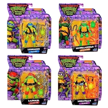 TMNT Mutant Mayhem 4-Pack Action Figures by Playmates Toys