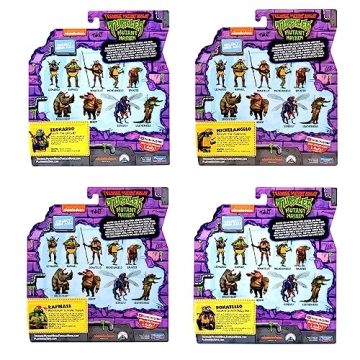 TMNT Mutant Mayhem 4-Pack Action Figures by Playmates Toys