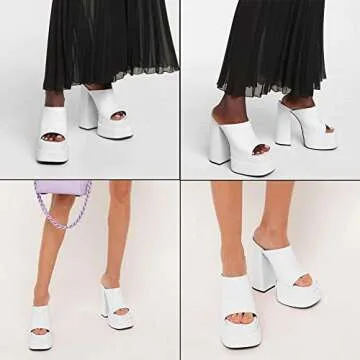 Stylish AMINUGAL Women's Chunky High Heel Sandals Available Now