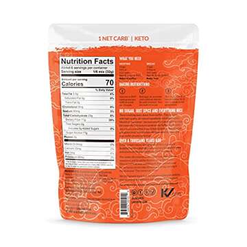 Lakanto Sugar Free Pumpkin Spice Muffin and Bread Mix - Sweetened with Monk Fruit, Keto Diet Friendly, Gluten Free, Dairy Free, 1g Net Carbs (6.77 OZ)