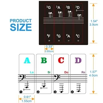 Piano Keyboard Stickers for Easy Learning and Fun
