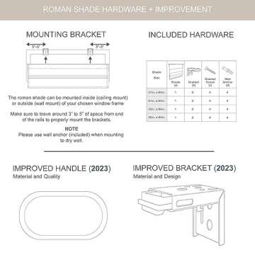 Madison Park Galen Cordless Fabric Privacy Single Panel Darkening, Energy Efficient Roman Shade, Window Curtain, 33'W x 64'L, Printed Faux Silk Ivory