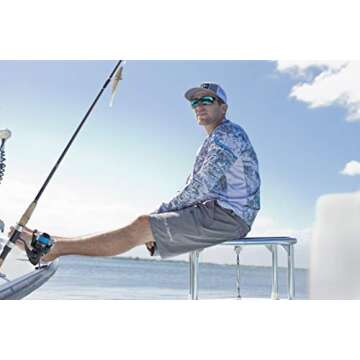 Huk Men's Pursuit Camo Vented Long Sleeve 30 UPF Fishing Shirt, Mossy Oak Hydro Standards, Large