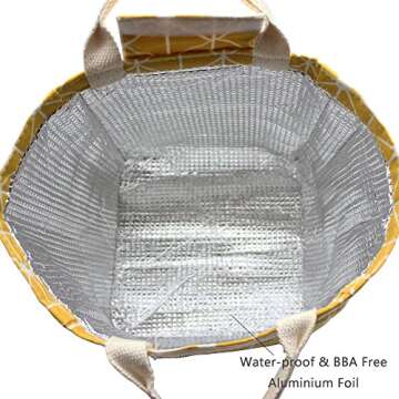 Mziart Reusable Lunch Bag for Adults and Kids