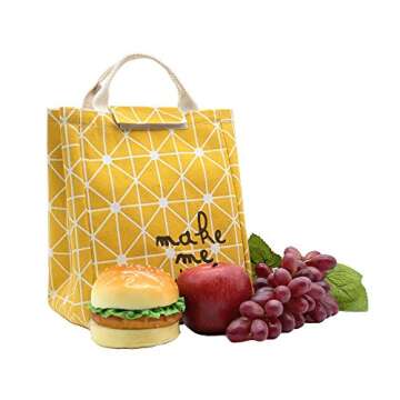 Mziart Reusable Lunch Bag for Adults and Kids