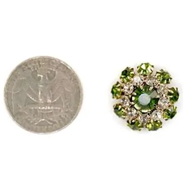 Craftisum Fancy Rhinestone Sewing Buttons for Coats