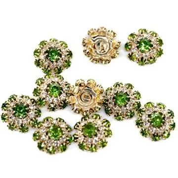 Craftisum Fancy Rhinestone Sewing Buttons for Coats