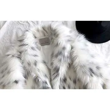 Luxurious Faux Fur Leopard Long Coat for Women