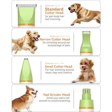 Dog Grooming Kit - Quiet, Rechargeable Clippers for Pets