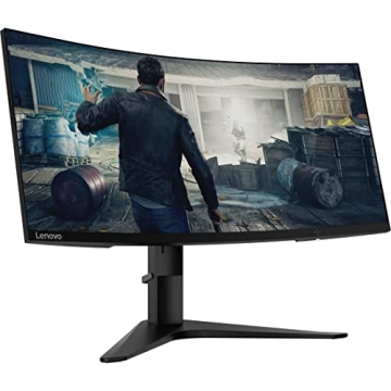 Lenovo G34w-10 34-Inch WQHD Curved Gaming Monitor, 21:9 Ultra-Wide, 3 Side NearEdgeless, AMD FreeSyn...