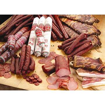Bende Salami Teli 1.8 Lb - Authentic Hungarian Deli Meat, Perfect Sausage For Charcuterie Boards, Breakfast, Sandwiches, And More