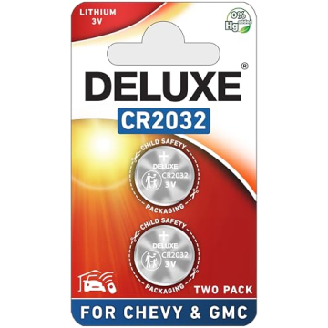 Key Fob Battery Replacement for Chevy GMC - Pack of 2