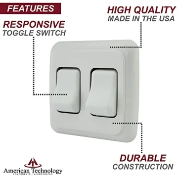 Versatile Double SPST On-Off Switch for RVs and Campers
