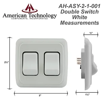 Versatile Double SPST On-Off Switch for RVs and Campers