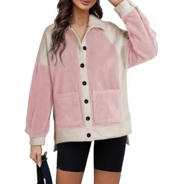 SHEWIN Sherpa Fleece Jacket for Stylish Winter Wear
