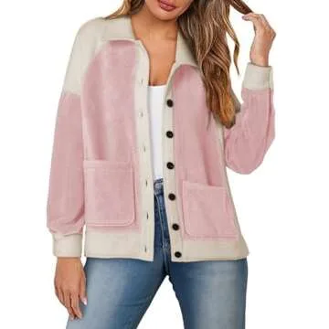 SHEWIN Sherpa Fleece Jacket for Stylish Winter Wear