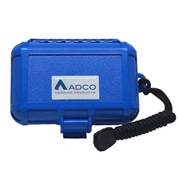 Waterproof Hearing Aid Case (Blue)