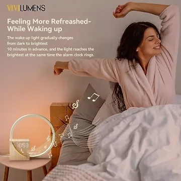 Vivilumens Sunrise Alarm Clock for Heavy Sleepers