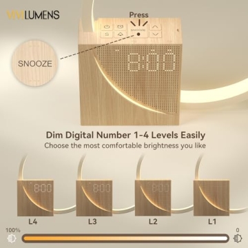 Vivilumens Sunrise Alarm Clock for Heavy Sleepers