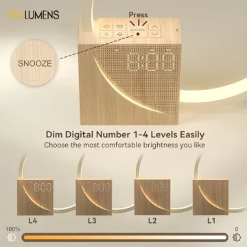 Vivilumens Sunrise Alarm Clock for Heavy Sleepers