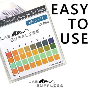 Plastic pH Test Strips for Water, Soil & More - 100 Strips