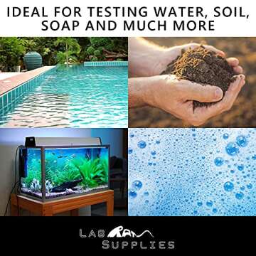 Plastic pH Test Strips for Water, Soil & More - 100 Strips