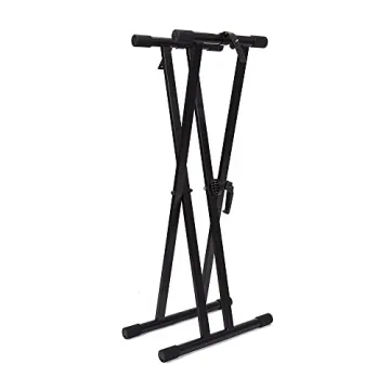 Adjustable Double-X Keyboard Stand - Heavy-Duty