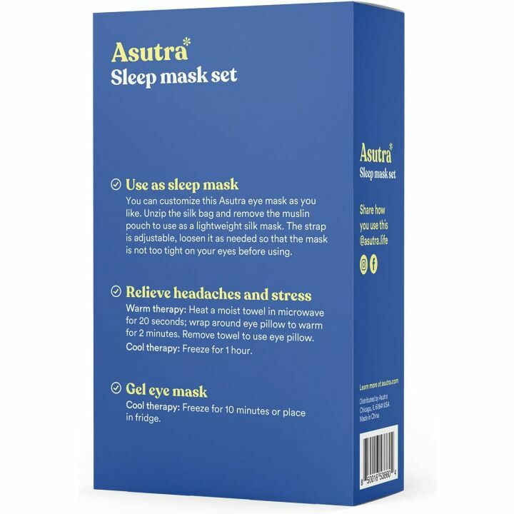 Silk Eye Pillow & Weighted Neck Wrap Bundle