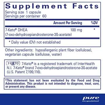 Pure Encapsulations 7-Keto DHEA Supports Healthy Metabolism