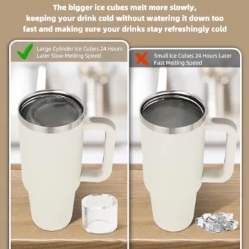 Tcamp Silicone Ice Tray for 30-40 oz Tumblers - BPA-Free