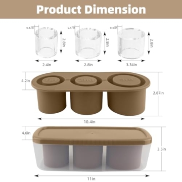 Tcamp Silicone Ice Tray for 30-40 oz Tumblers - BPA-Free