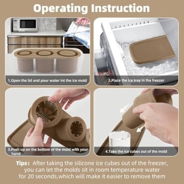 Tcamp Silicone Ice Tray for 30-40 oz Tumblers - BPA-Free